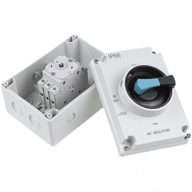 Outdoor Power Disconnect - AC Isolator Switch IP66 Waterproof Rotary