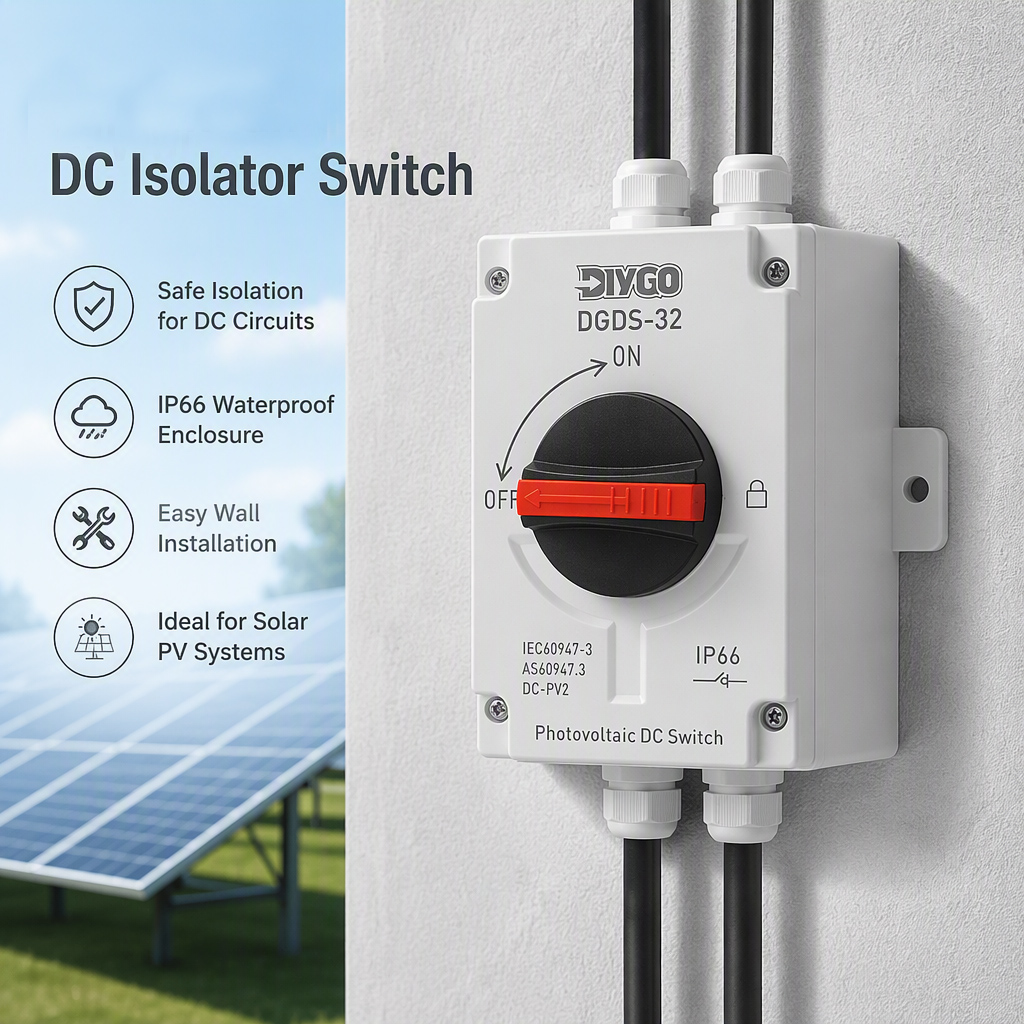 Outdoor Power Disconnect - Rotation Handle DC Photovoltaic Isolator Switch