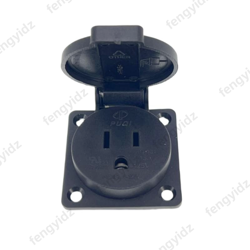 Black 125V 15A 20A IP44 CE Ame - Outdoor Power Receptacle 评论和价格
