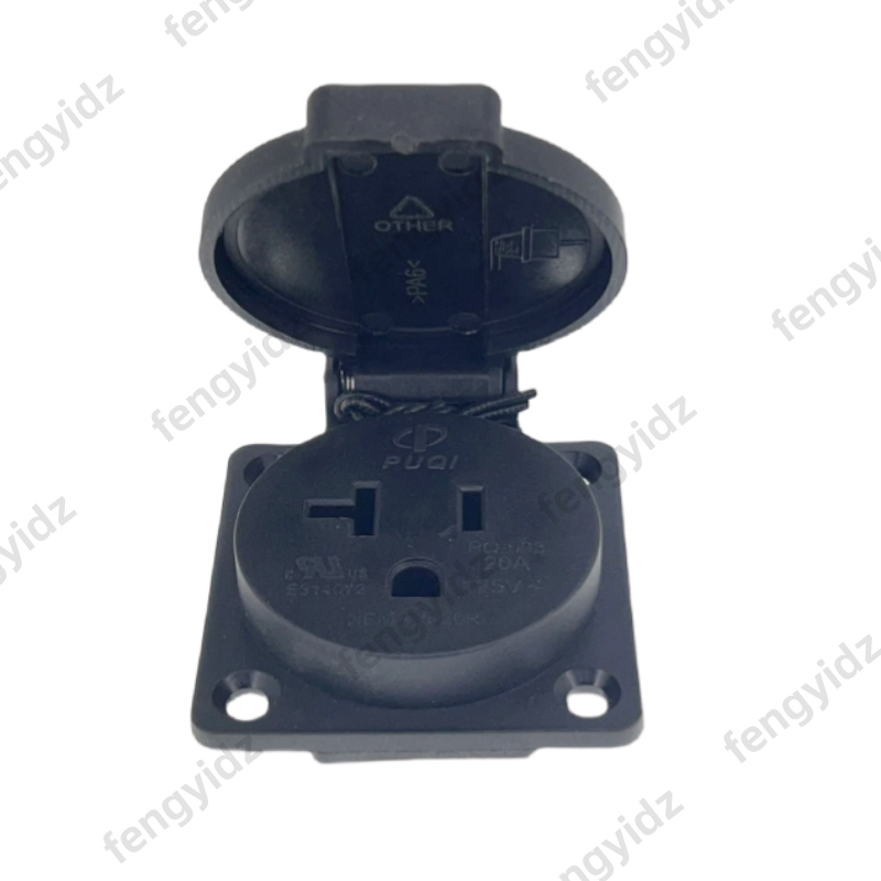 Black 125V 15A 20A IP44 CE Ame - Outdoor Power Receptacle 评论和价格