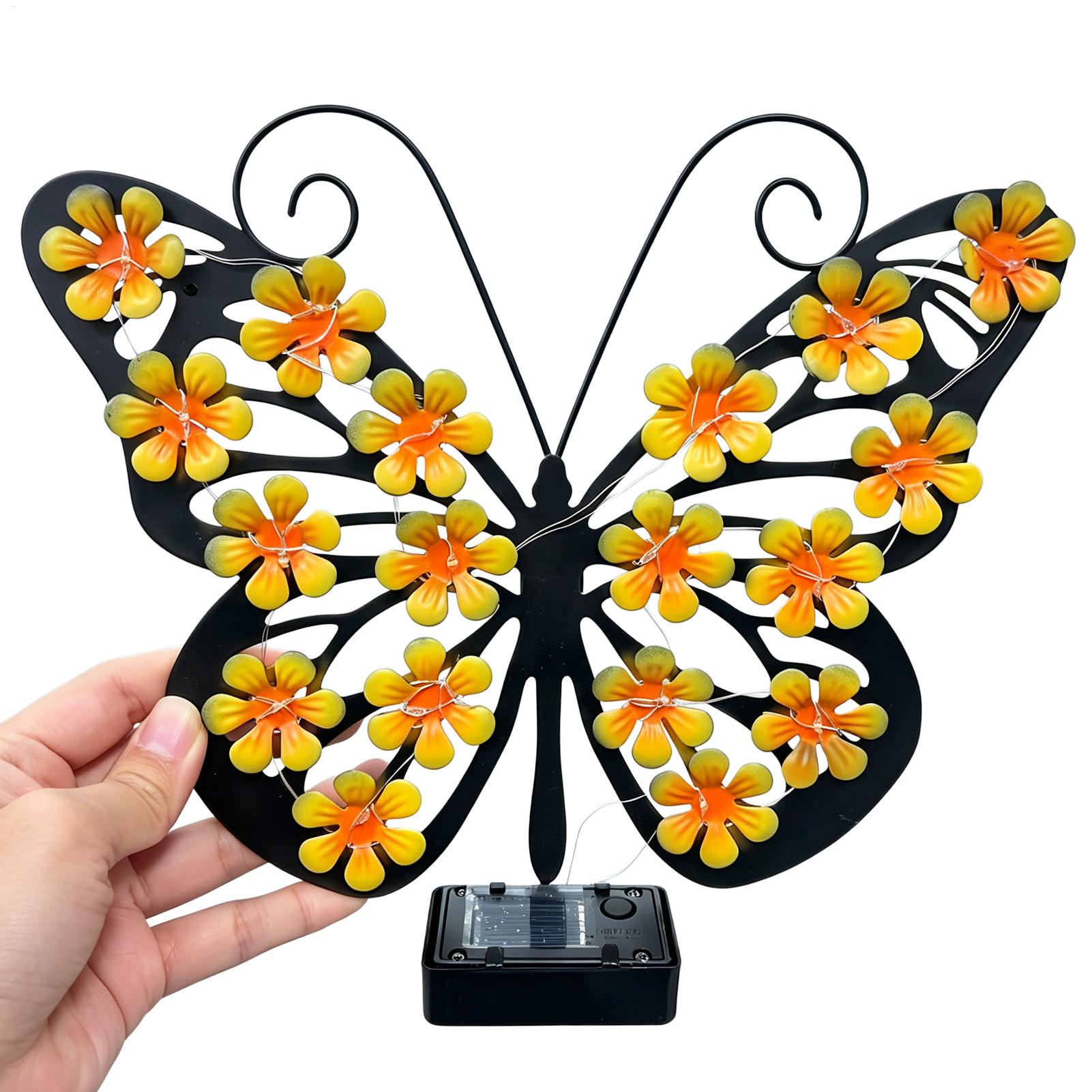 Solar Garden Lights Metal Art  - Outdoor Power Outlet Solar 评论和价格