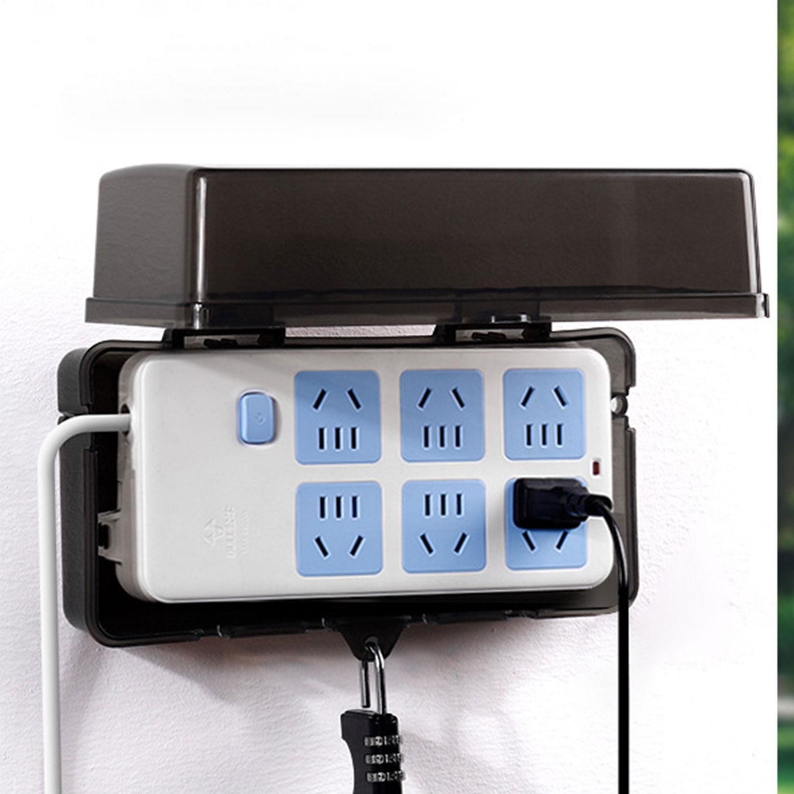 Durable Plastic Plug Box Anti- - Outdoor Power Strip With Cover 评论和价格