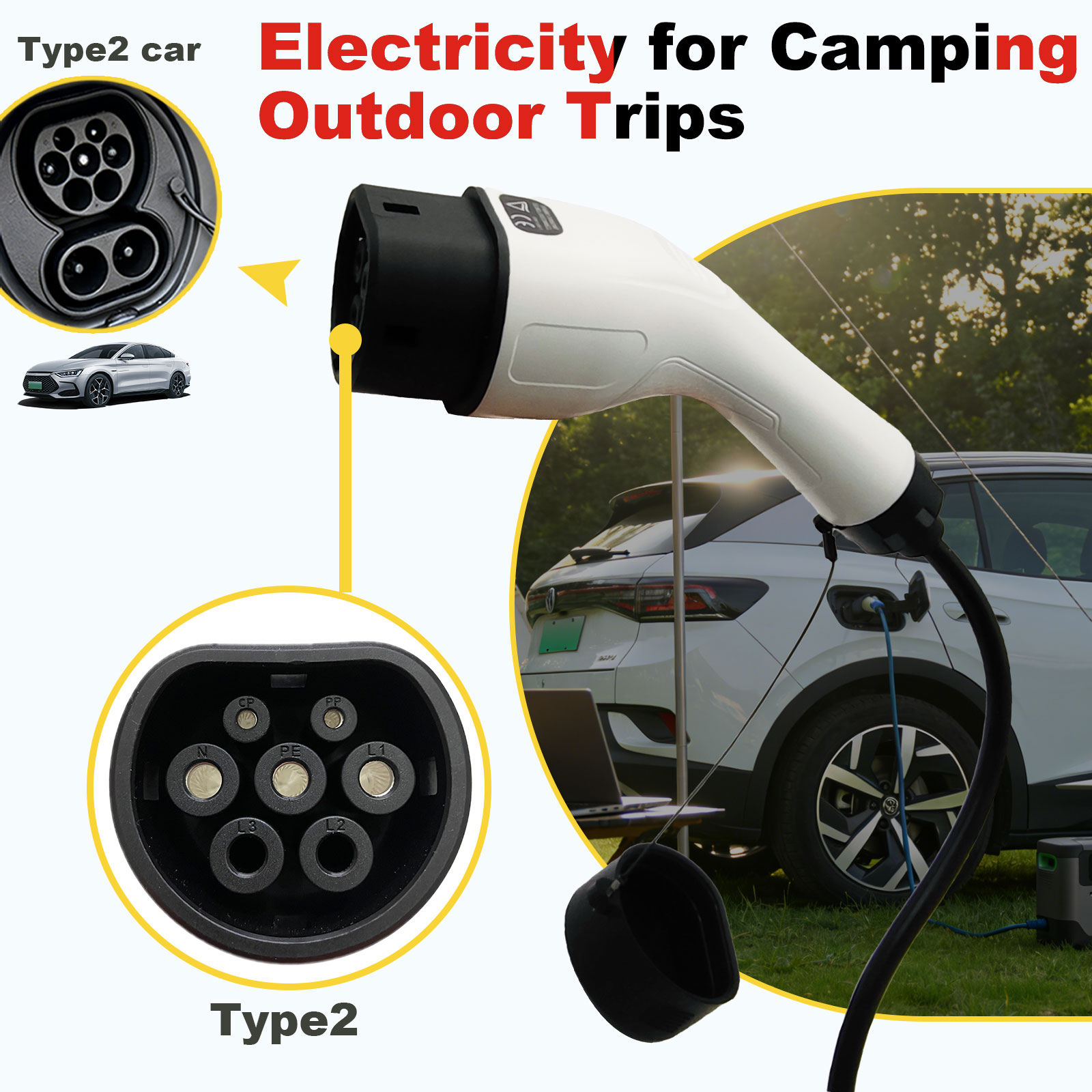 Type2 V2L Discharge Adapter 16 - Outdoor Power Solutions 评论和价格
