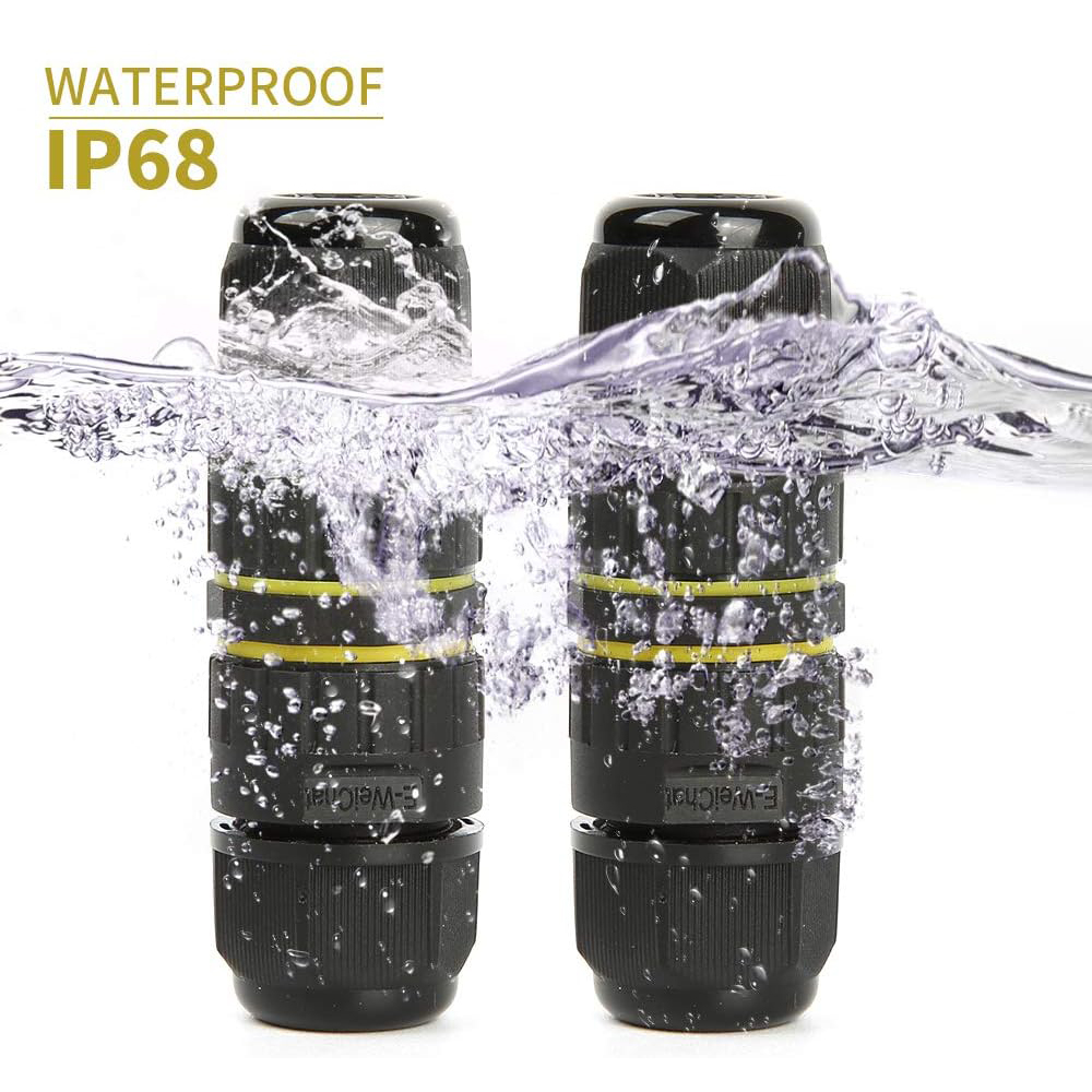 2 Way 2/3Pin IP68 Outdoor Wate - Outdoor Power Wire 评论和价格