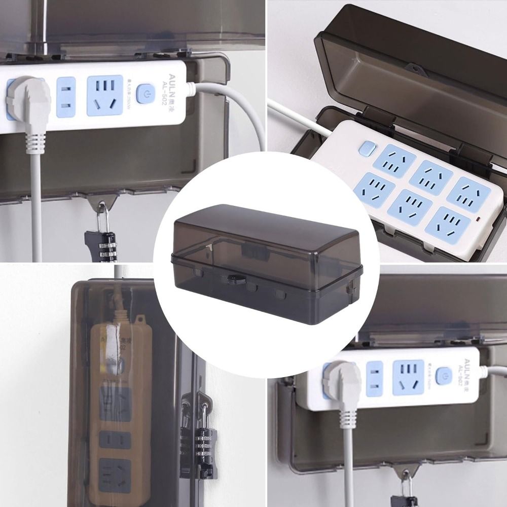 Durable Plastic Plug Box Anti- - Outdoor Power Strip With Cover 评论和价格