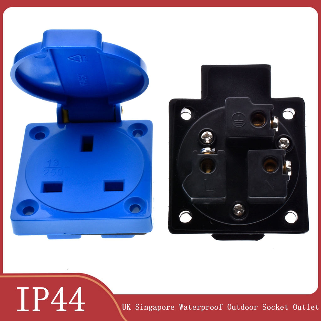 1pcs Britain Black Blue 13A 25 - Outdoor Power Receptacle 评论和价格