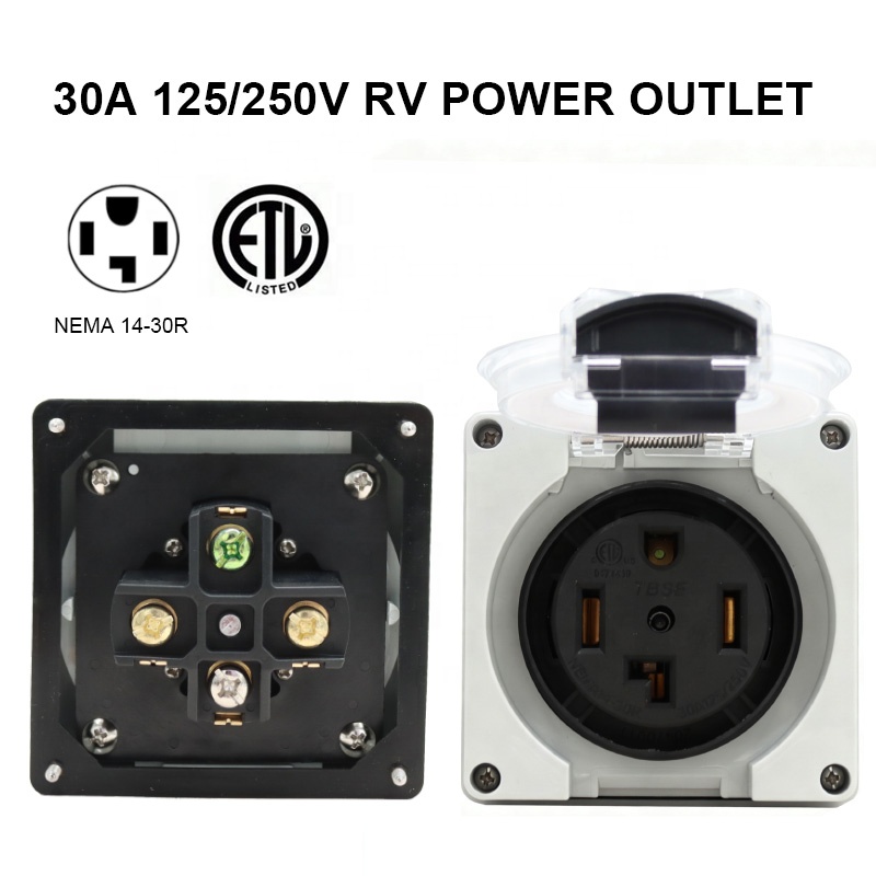 30Amp Power Outlet Box NEMA 14 - Outdoor Power Receptacle 评论和价格