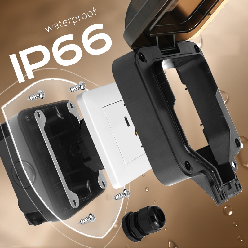 Avoir IP66 Wall Waterproof Soc - Outdoor Power Solutions 评论和价格