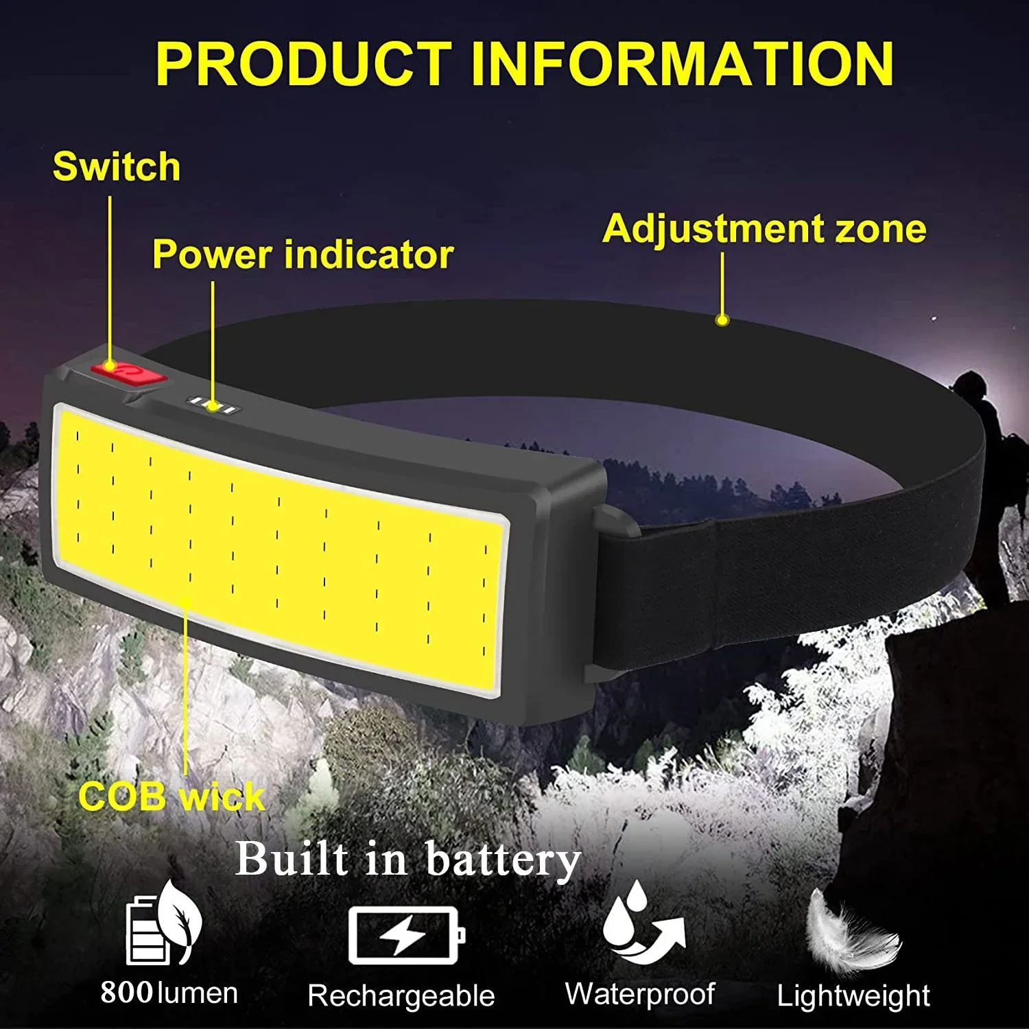 Powerful COB LED Headlamp Type - Outdoor Power Inc 评论和价格