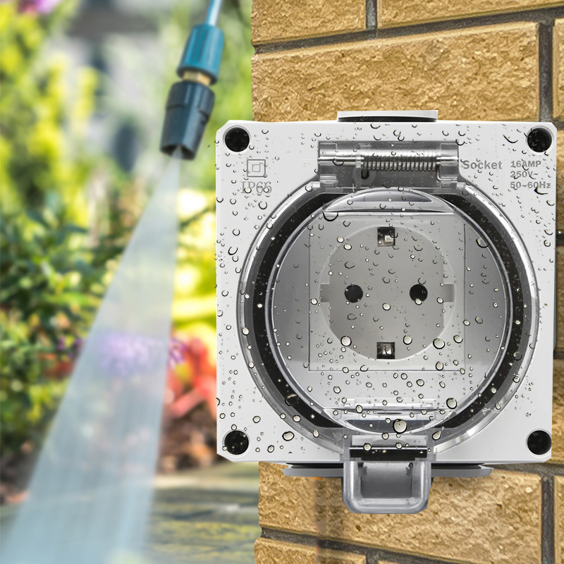 IP66 waterproof power receptac - Outdoor Power Receptacle 评论和价格
