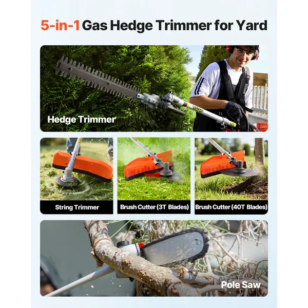 Gas Hedge Trimmer, 2 Cycle Gas - Hedge Trimmer Cordless 评论和价格