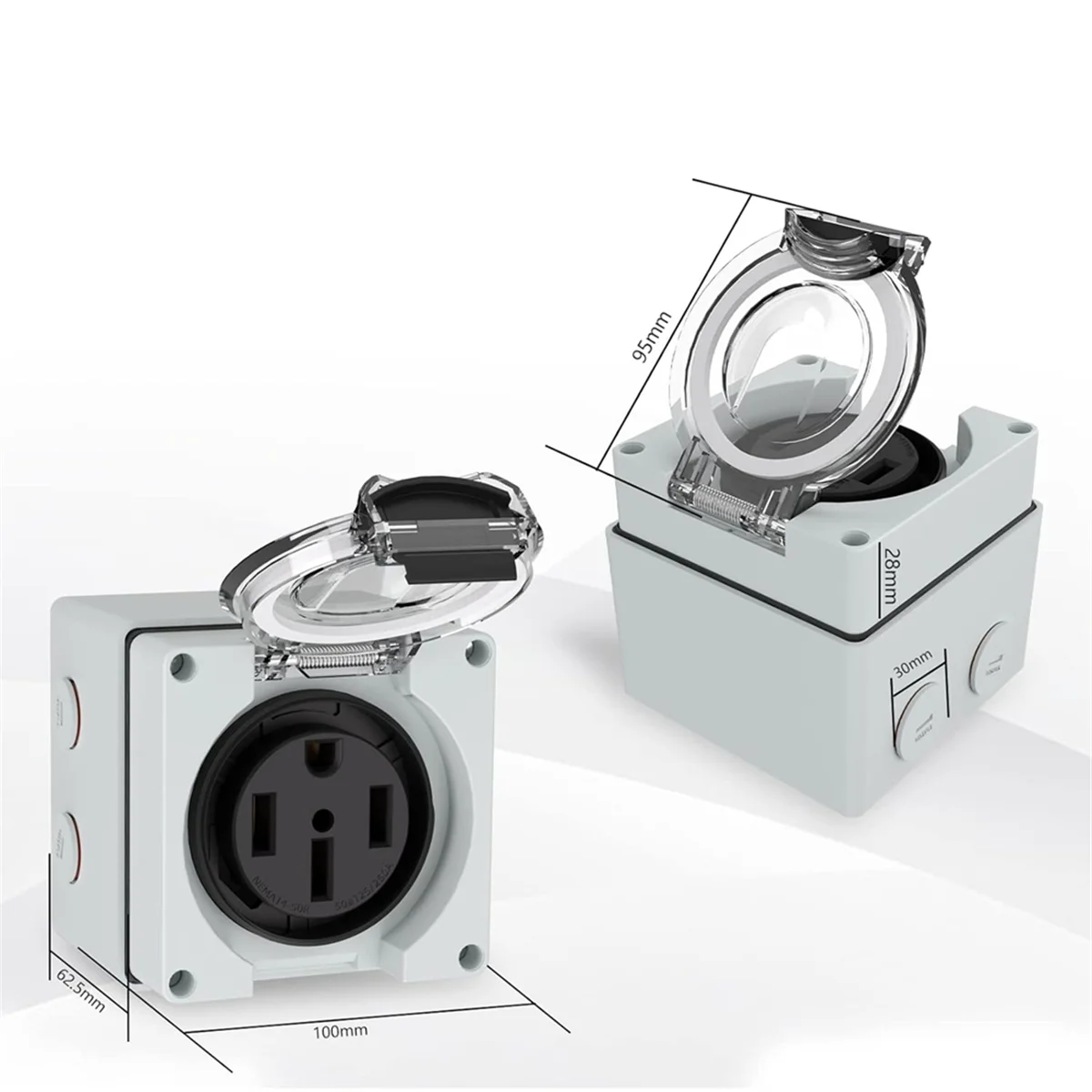 Power Outlet Box, 125/250Volt  - Outdoor Power Receptacle 评论和价格