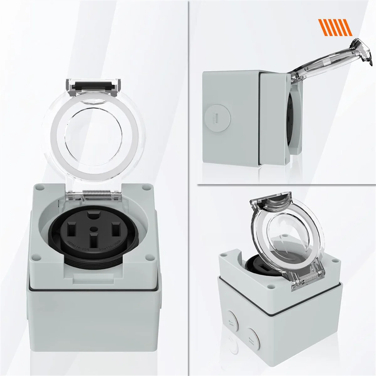 Power Outlet Box, 125/250Volt  - Outdoor Power Receptacle 评论和价格