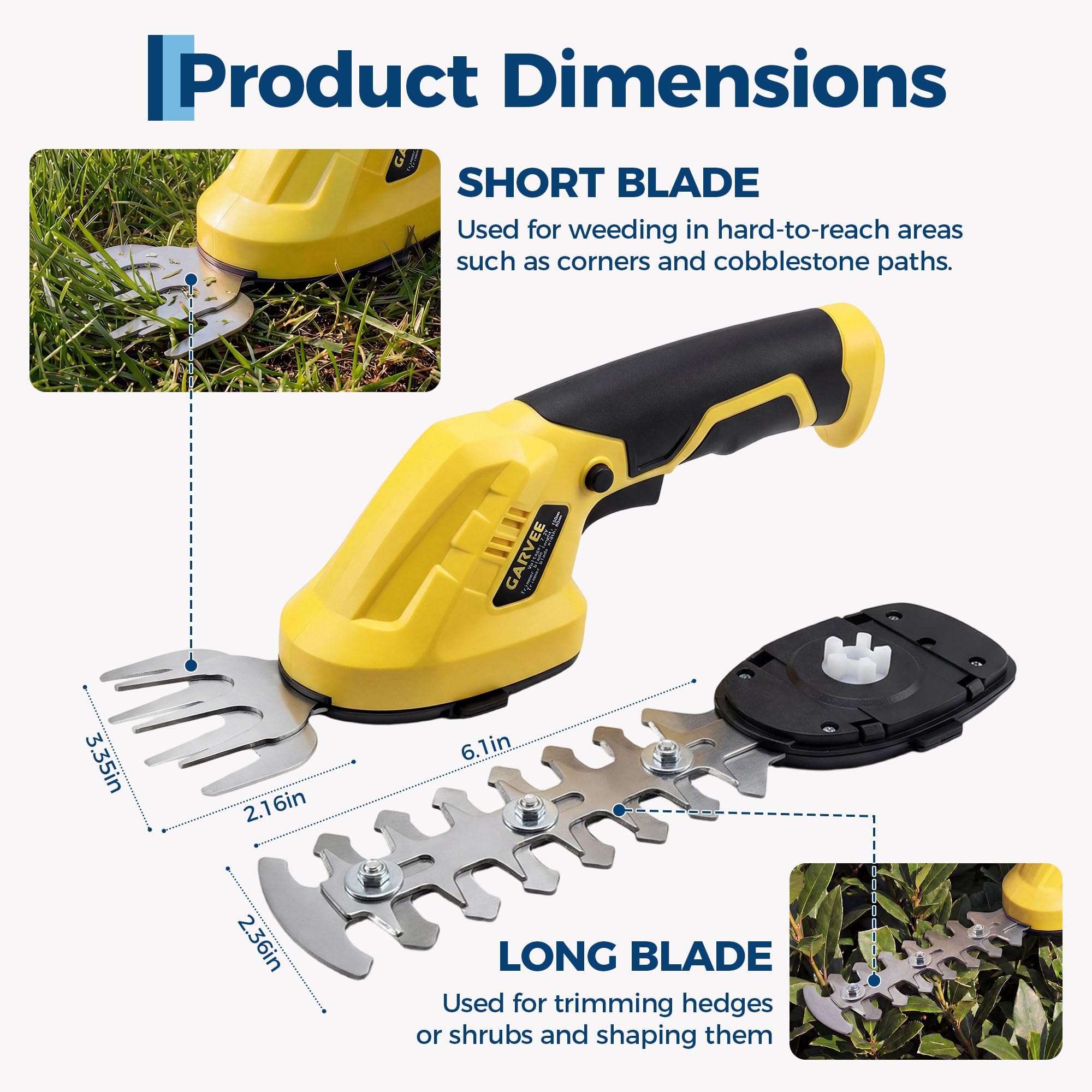2-in-1 Cordless Grass Shear He - Hedge Trimmer Cordless 评论和价格