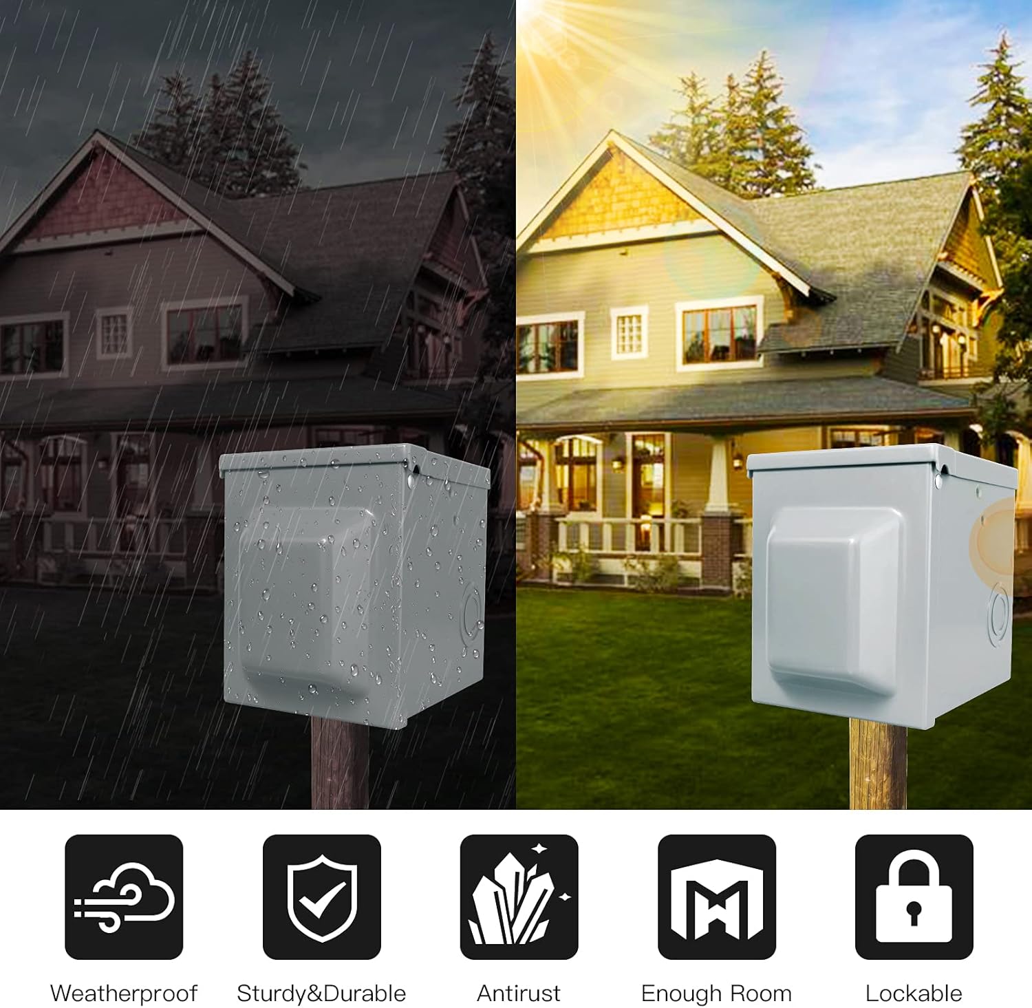 30/50 Amp 125/250 Volt RV Powe - Outdoor Power Receptacle 评论和价格