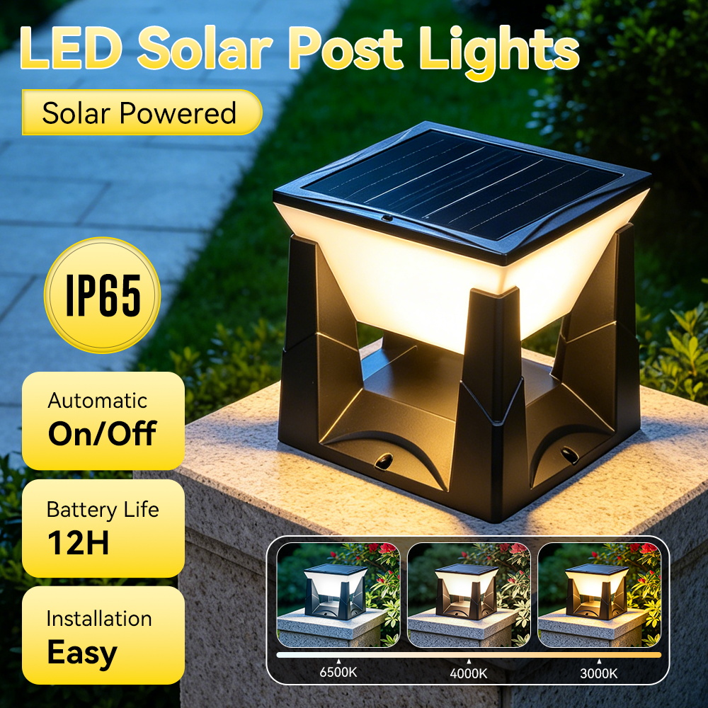 Waterproof LED Solar Pillar La - Outdoor Power Outlet Solar 评论和价格