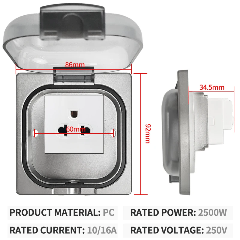 IP65 Waterproof Outdoor Socket - Outdoor Power Receptacle 评论和价格